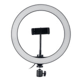 Ring Fill Light Lamp 12W Live Light USB Power Flat Ring Light LED Lamp with Phone Holder