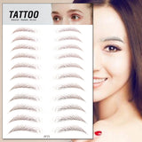 Waterproof 6D Eyebrow Tattoo Semi-Permanent Embroidery Natural Long Lasting Fake Eyebrow