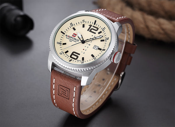 Men's Quartz Watch Waterproof Calendar Watch Belt Casual Men's Watch