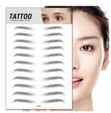 Waterproof 6D Eyebrow Tattoo Semi-Permanent Embroidery Natural Long Lasting Fake Eyebrow