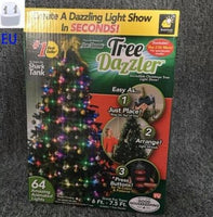 64 and 48 Light Dazzler Shower Tree Light Show of Christmas Tree