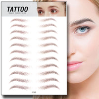 Waterproof 6D Eyebrow Tattoo Semi-Permanent Embroidery Natural Long Lasting Fake Eyebrow