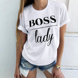 Summer Fashion Women Casual Letter Printed T-shirt Tops Lady Tee Printed Short Sleeve Tops