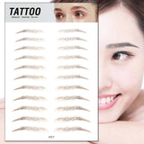 Waterproof 6D Eyebrow Tattoo Semi-Permanent Embroidery Natural Long Lasting Fake Eyebrow