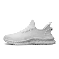 Large Size Men's Flying Mesh White Shoes