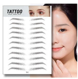 Waterproof 6D Eyebrow Tattoo Semi-Permanent Embroidery Natural Long Lasting Fake Eyebrow