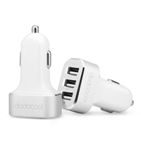 Compatible with Apple , dodocool MFi Apple Certified High Speed 3 Port IC USB Car Charger with 33W for Apple Samsung